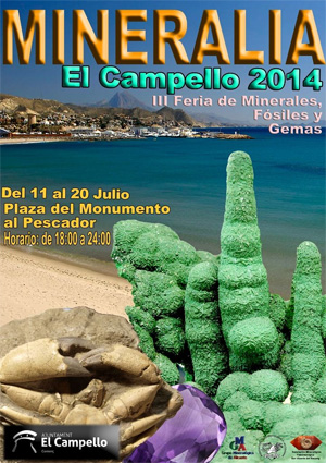 Federación Española de Mineralogía. Carteles antiguos de ferias y eventos