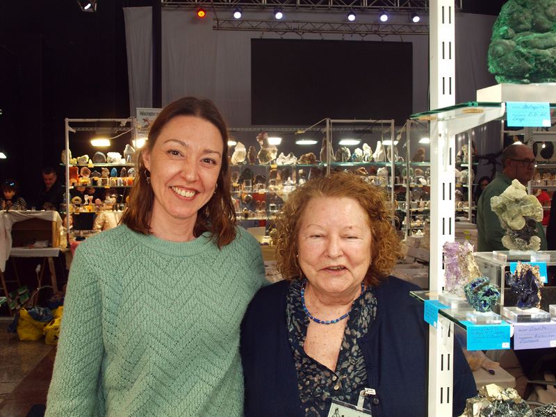 Stand de: María Dolores Álvarez Organista. XXVI Feria de Minerales y Fósiles